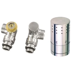 Heizkörper Zubehör Thermostatset Winkelform Typ SX Winkeleck 16 mm Chrom*Ximax Best