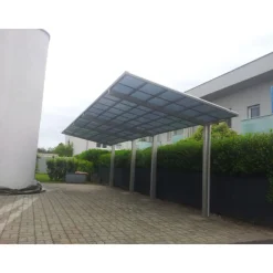 Ximax Carport Alu Linea 80 Tandem Edelstahl-Look