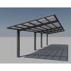 Carport Alu Linea 110 Tandem Schwarz*Ximax Best