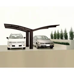 Ximax Carport Alu Portoforte 60 Mattbraun Y-Ausführung