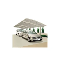 Ximax Carport Alu Portoforte 110 Tandem Edelstahl-Look