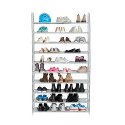 XXXL Schuhregal mit 10 Ablageböden variabel steckfertig^ Outlet