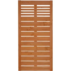 Zaunserie Aalborg Grundelement 90 x 180 cm Douglasie kirschbaumfarben lasiert