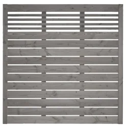 Zaunserie Aalborg Grundelement 180 x 180 cm Fichte basaltgrau lasiert