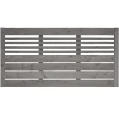 Zaunserie Aalborg Zaunfeld 180 x 90 cm Fichte basaltgrau lasiert