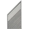 Zaunserie Malmö Abschluss links 90 x 180/90 cm Fichte basaltgrau lasiert* Clearance
