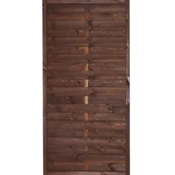 Zaunserie Oslo Zaunfeld 90 x 180 cm Kiefer braun lasiert