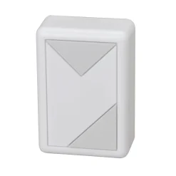 Zweiklang-Gong Prisma 118 x 80 x 23 mm grauweiß